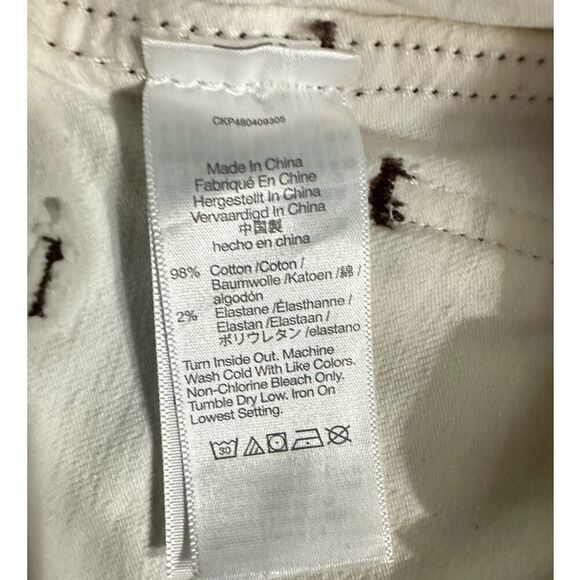 Madewell The '90s Straight Utility Jean Women's 23 Warm White Lighthouse NWT - Picture 6 of 8